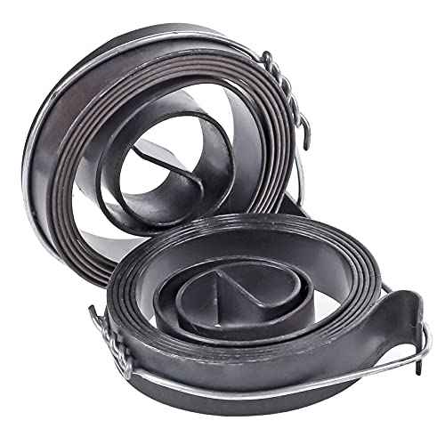 Pack of 2 Drill Press Return Spring, Quill Spring Feed Return Coil Spring Assembly, 2.2Ft Long, 35 x 8 x 0.8mm