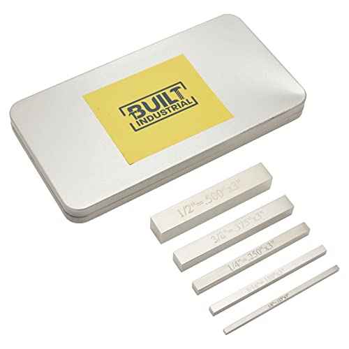 Precision Gauge Block Set - 5-Piece, 1/8 to 1/2 in - Stainless Steel Table Saw & Woodworking Setup Blocks