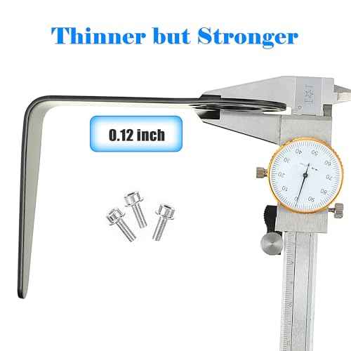 889661M Steel L Shaped Rafter Hook Replacement with Bolt, Pneumatic Tool Rafter Hook Compatible with Hitachi Nail Gun NR83A5, NR83A5(S), NR83AA5, NV83A5, NR90AC5, NT65A5, NV75A5(Black,1 Set)