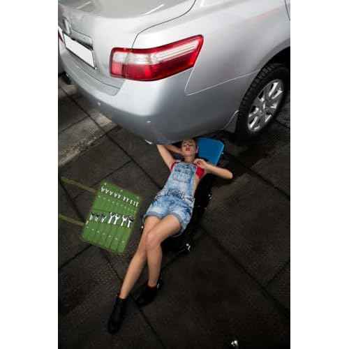 17 Pocket Canvas Ratchet Combination Wrench Roll Organizer: Easy-to-Roll Tool Pouch Bag for Efficient Storage