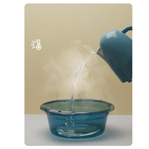 XL Plastic Wash Basin with Handles - Durable Portable Dish Tub for Kitchen Bathroom Laundry