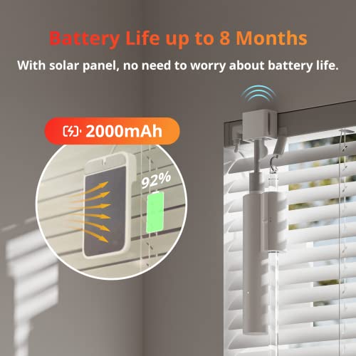 SwitchBot Smart Motorized Blinds Kit - 3 Pack, WiFi Remote, Solar Powered, Alexa & Google Compatible