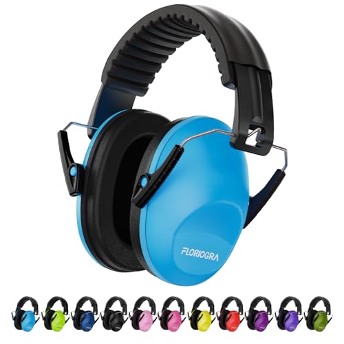 Floriogra Kids Noise Cancelling Headphones Blue 28dB SNR Hearing Protection
