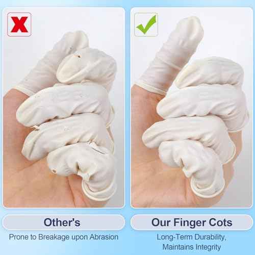 Finger Cots Finger Gloves Disposable(Approx 480pcs),Medium Finger Protectors,Finger Covers Protection for Finger Tips,Thumb Protector for Electronic Repair, Handmade, Industrial Apply