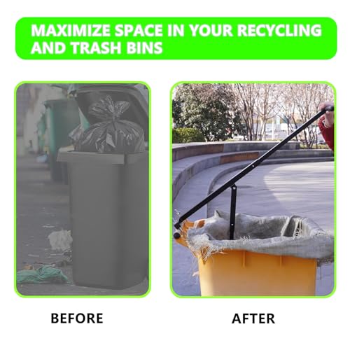 Manual Trash Compactor for 240L Wheelie Bins - Garbage Compression Tool