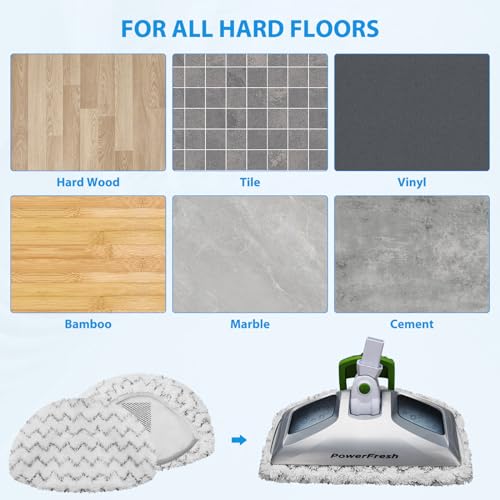 Extolife 10 Pack Steam Mop Replacement Pads for Bissell Powerfresh 1940 (2 Types: 5 plain + 5 scrub)