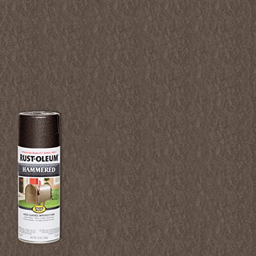 Rust-Oleum Stops Rust Hammered Spray Paint Dark Bronze 12oz - Corrosion Resistant Finish