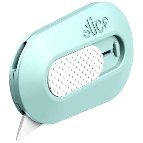 Slice Mini Box Cutter | Manual Retracting | Safe Ceramic Box Cutter Lasting 11x Longer than Metal | Box Opener | 1 Pack | Mint