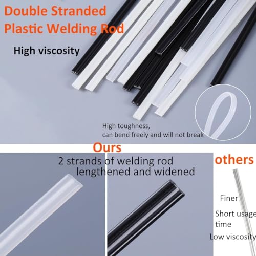 150W Upgraded Plastic Welder Kit,1000PCS Hot Stapler Welding Machine Car Bumper Repair Kit,2 in 1 Plastic Welder Soldering Gun with Weld Rods,6 Types Staples for Bumper/Kayak/Plastic Product Repairs