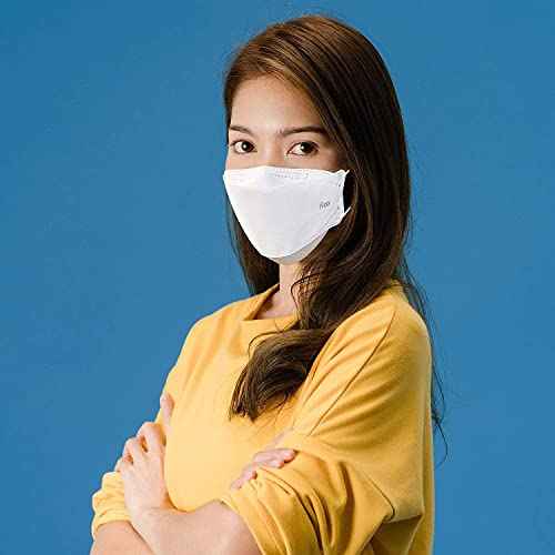 KN FLAX - Face Protective Mask (White) [Made in Korea] [10 Individually Packaged] 4-Layers Premium KF94 Certified Safety Mask for Adult [English Packing]
