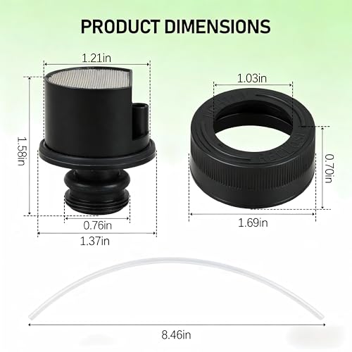 Replacement Cap & Straw Assembly for Bissell Little Green Machine (203-5014)