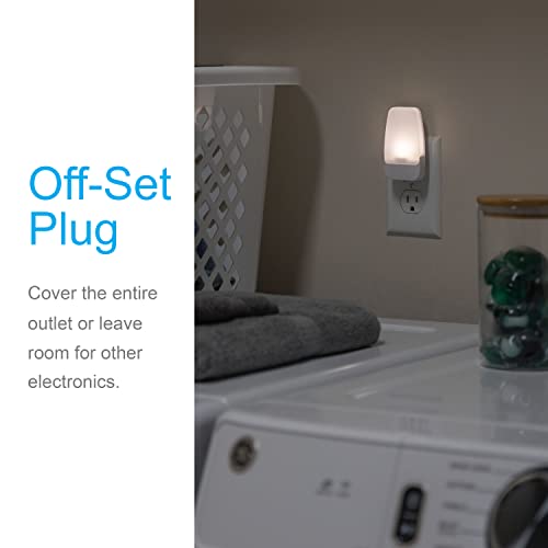 GE Plug-In Night Light 2 Pack Dusk to Dawn Sensor Warm White 3000K