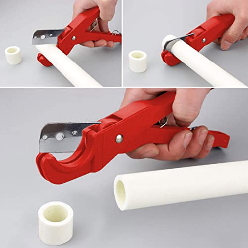 HAUTMEC Pvc Pipe Cutter Tool Pex Cutter Plastic Pipe Cutter and Tubing Cutter Up to 1-3/8inch (0-36mm) PL7261703