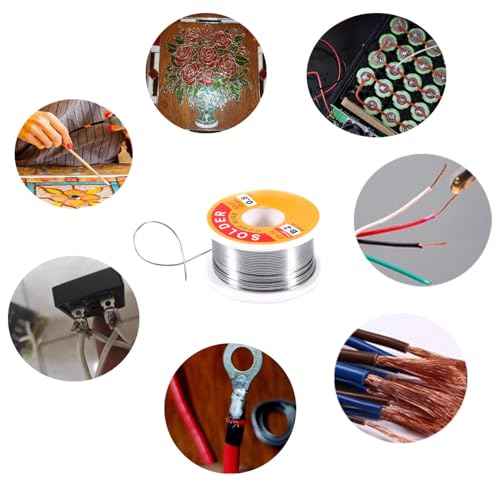 63/37 Tin-Lead Rosin Core Solder Wire for Electrical Soldering, Flux Content 2%, 0.8mm, 100g(Net 80g)