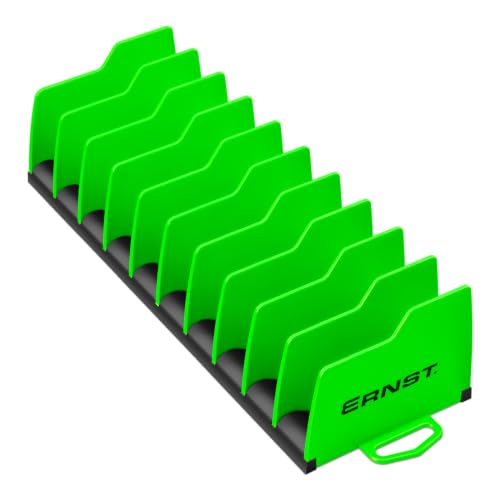 Ernst Plier Pro Green No-Slip Pliers Organizer - Holds 10 Tools, USA Made