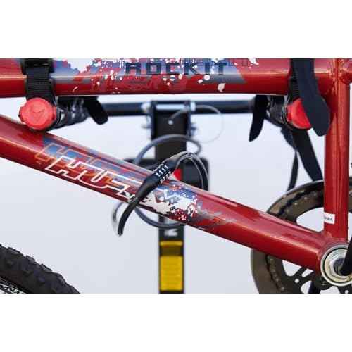 BRINKS 5 Ft Bike Lock Cable with Preset Combination, Vinyl Covered Bike Lock Combination Cable for Outdoor Use