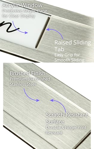 SimplyNeat Millennial Gray Clean/Dirty Magnetic Dishwasher Sign – Stainless Steel