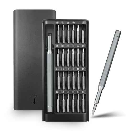 24-in-1 Professional Precision Magnetic Screwdriver Set, Small Screw Driver Set Kit for Fixing Electronics, Mini Tool Kits for Computer Repair, Phone, Watch, Laptop, PCs, Eyeglass- Alloy Tool Steel