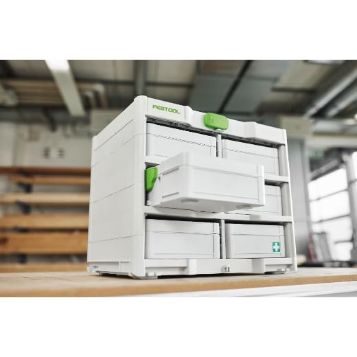 Festool Systainer³ SYS3 S 76 TRA Mini Storage Case with Transparent Lid