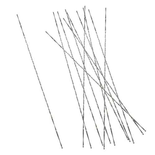 Murtenze 12PCS Spiral Scroll Saw Blades, Plain End Saw Blades Assortment for Wood Metal Cutting Sawing Carve (#5 Fast Wood Cutting)