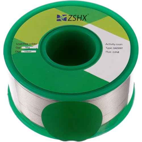 Lead Free Solder Wire Sn99 Ag0.3 Cu0.7 Rosin core solder wire for electrical soldering (0.8mm 50g)