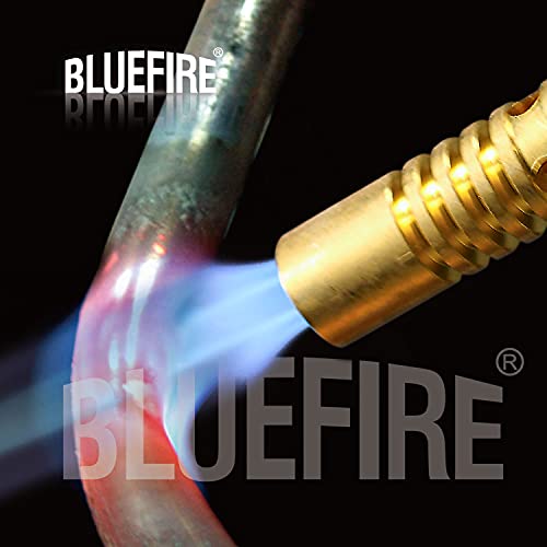 BLUEFIRE MRAS-8210 Super Jumbo Turbo Flame Propane Gas Welding Torch with 5' Hose Fuel by MAPP MAP Pro Propane Great High Intensity Nozzle Head for Soldering Brazing Large Dia Copper Pipe
