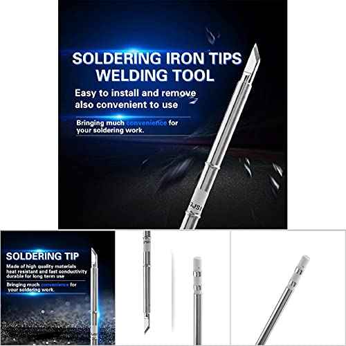 T12 Series Soldering Iron Tips Welding Tool Replacement FX-951 Rework Station for Efficient Soldering Work (T12-K)