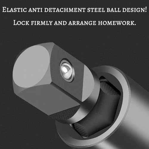 3 Pcs Universal Joint Swivel Socket Adapter Set,1/4",3/8"& 1/2"Drivers, Impact Universal Joint£¬U-Joint Drive Impact Grad Wobble Socket Wrench Set£¬Full Impact Grade