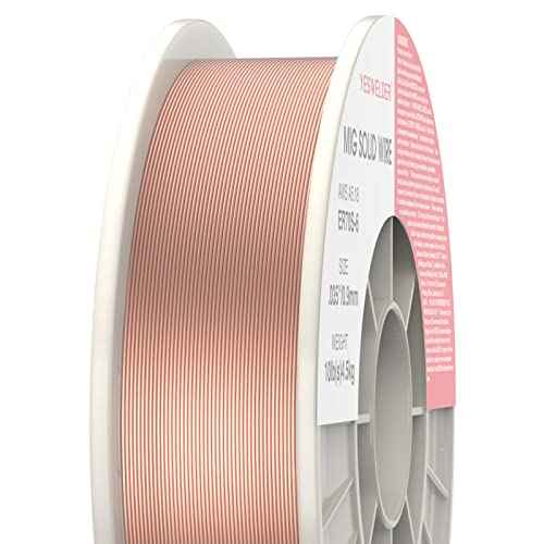 YESWELDER ER70S-6 MIG Wire, Solid Carbon Steel .035-Inch Diameter 10-Pound, High Feedability Strong ABS Plastic Spool Welding Wire