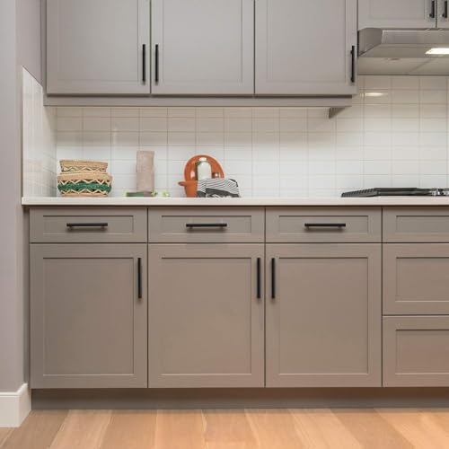 Ravinte Matte Black Cabinet Handles 5-inch Length, 3-inch Hole Center, 30 Pack - Black / 30
