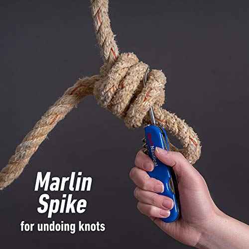 Maxam Multi-Function Sailor/Boating Knife, ideal for Fishing, or Sailing - Cutting Blade, Bottle Opener, Screwdriver, Reamer, Saw, Corkscrew, Marlin Spike