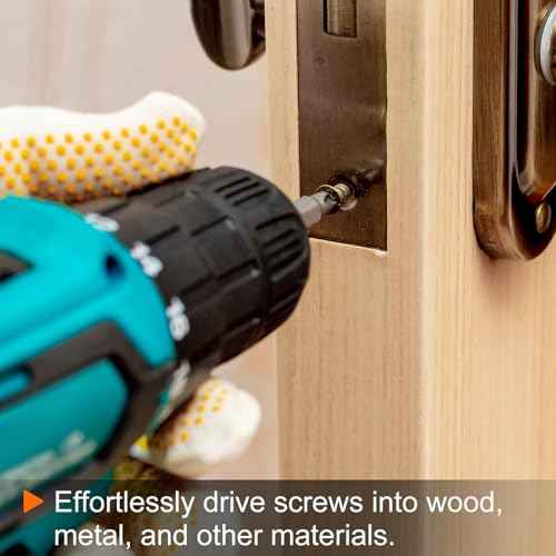 HARFINGTON 5pcs #3 Phillips Screwdriver Bit PH3 1/4" Hex Shank 6" (150mm) Long Magnetic S2 Steel Industrial Grade Screw Driver Bit Cross Head Electric Drill Bits 0.236" (6mm) Rod