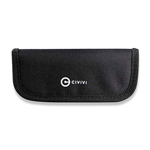 CIVIVI Nylon Utility Knife Pouch - for Carrying Folding Pocket Knives and Accessories - Includes A Polishing Cloth And Stickers C-01