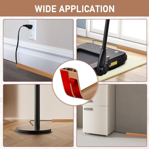 LSGCQ Floor Cord Cover Self Adhesive Hider Cable Management