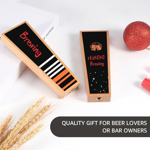 Wooden Beer Tap Handles – Chalkboard 2 Pack, Markable Keg Tap Handles