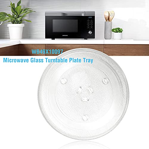 APPLIANCEMATES 11.25" Microwave Glass Turntable Plate for GE & Samsung ME16K3000AS ME17R7021ES WB49X10097
