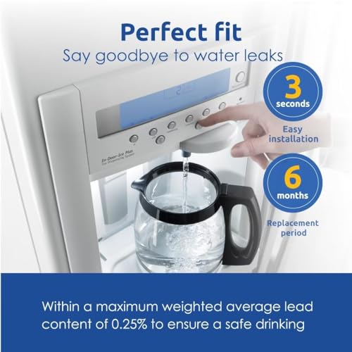 4U PURE Water Filter Replacement 3 Pack for EPTWFU01, NSF Certified