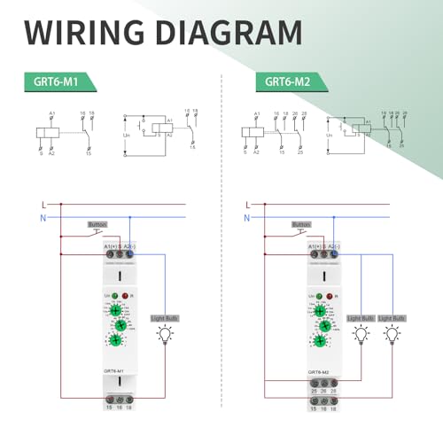 IGEYAPA GRT6-M1 AC/DC 24-240V Multifunction Time Relay 10A Delay ON/OFF