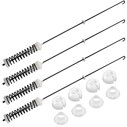 Techecook W10780045 Washer Suspension Rod Kit (4 Pack) for Whirlpool/Kenmore Amana