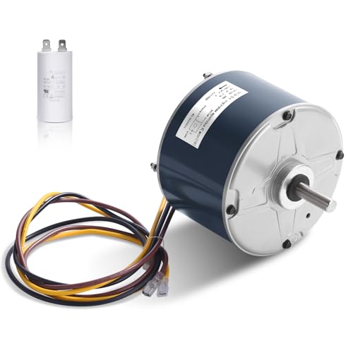 Bbsjujnn 1/10 HP Condenser Fan Motor 208-230V 1100RPM Replacement for HVAC