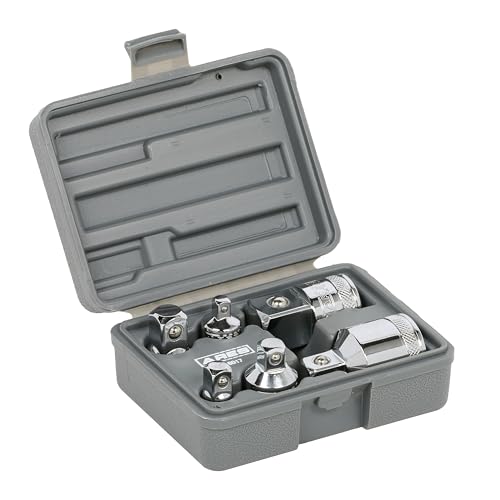 ARES 36017 ? 6-Piece Socket Adapter Set ? 1/4-Inch, 3/8-Inch, 1/2-Inch, and 3/4-Inch Socket Adapters and Reducers ? Premium Chrome Vanadium Construction Meets or Exceeds ANSI Standards