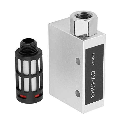 Vacuum Generator CV-10HS Pneumatic Air Exhaust Valve with Vacuum Ejector, Compressed Pneumatic Air Exhaust Vacuum Generator