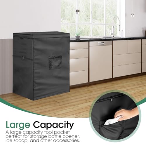 Chest Freezer Cover – Waterproof 420D Dustproof Indoor/Outdoor, Fits 3.5 Cu Ft Freezers