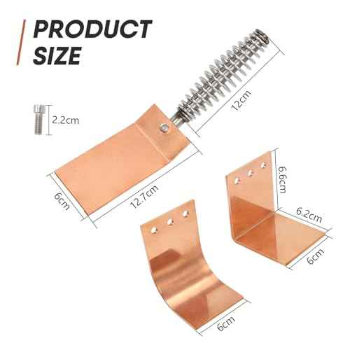 Welding Spoon Copper Welding Spoon Welders Helper 3mm Thick,3 Plate Set, Flat/Curved/Angle Copper Paddle Backer