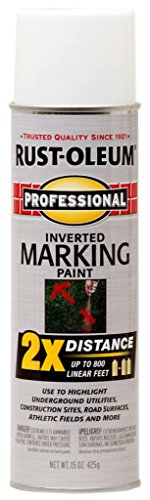 Rust-Oleum Professional 2X Distance Inverted White Marking Spray Paint - 15 oz