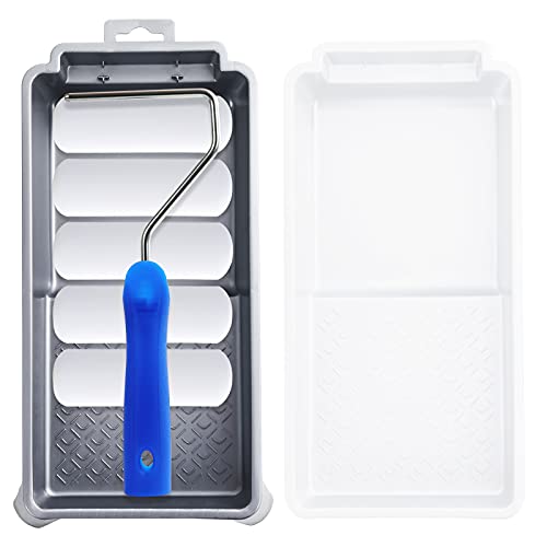 Small Foam Paint Roller Kit 4 Inch - 8 Pack for Walls, Furniture & DIY