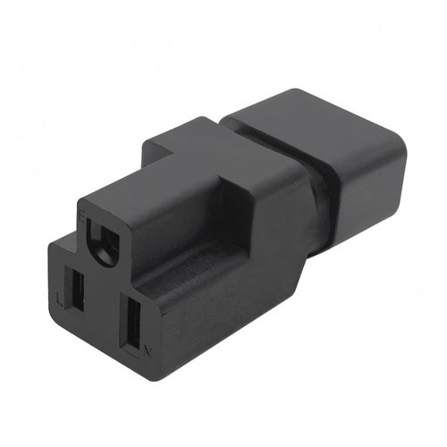 C14 to NEMA 5-15R Adapter 2 Pack, IEC320 C14 Male to NEMA 5-15R Female Power Plug Converter for PDU, UPS, Server, 10A 125V
