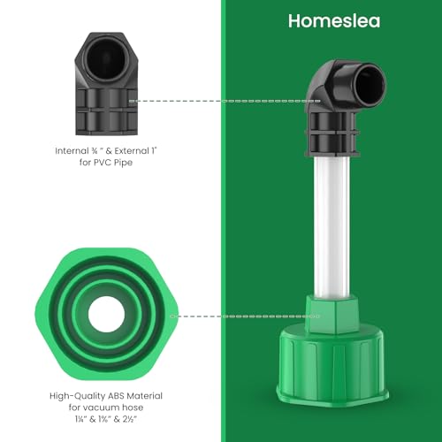 Homeslea Green AC Drain Line Unclogger Adapter - 1 Inch Pipe Cleaner Tool