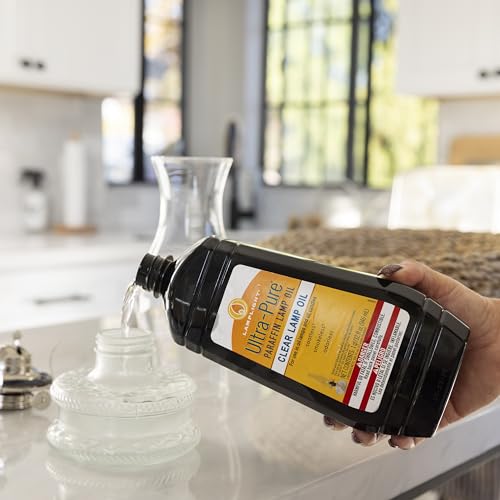 Lamplight Ultra-Pure Clear Lamp Oil 32 Fl Oz - Sootless & Odorless