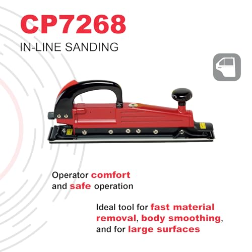 Chicago Pneumatic CP7268 Heavy Duty Air Sander with Rectangle Pad 70x445mm